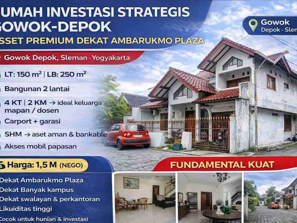 ASSET LIKUID TENGAH KOTA – CASHFLOW & EXIT CEPAT | GOWOK–DEPOK