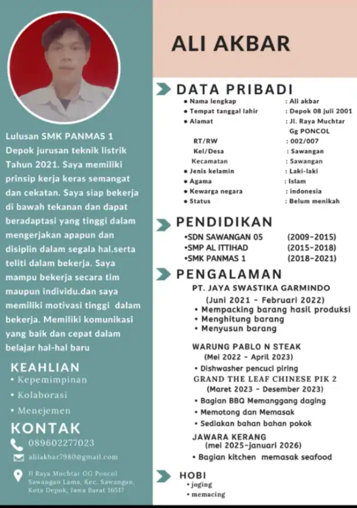 Menyari lowongan kerja olx