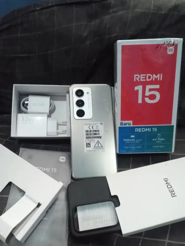 Redmi 15 ram 8+8/128 fullset pemakaian 1bln Btre awet