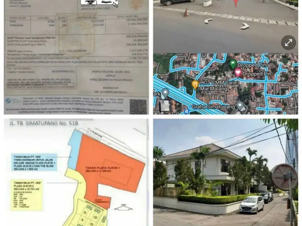 508 Jd 350M Tanah Tb Simatupang 50% Dibawah NJOP, Bonus 17 Rumah Jagakarsa Pasar Minggu Jakarta