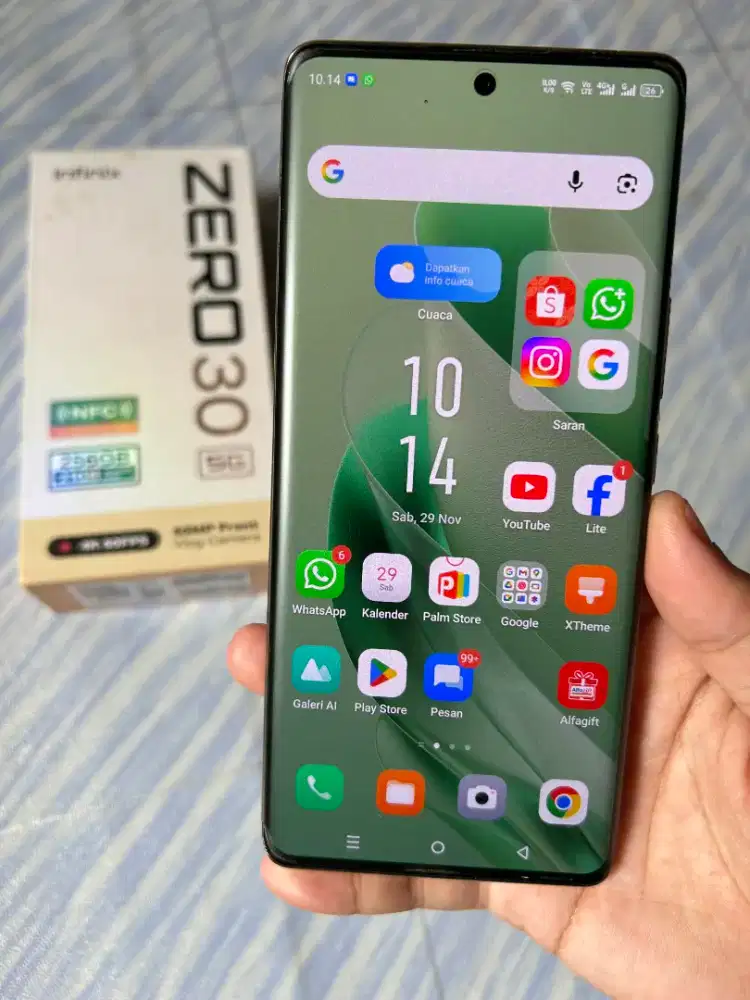 INFINIX ZERO 30 5G RAM 12+12/256 FULSET SEGEL