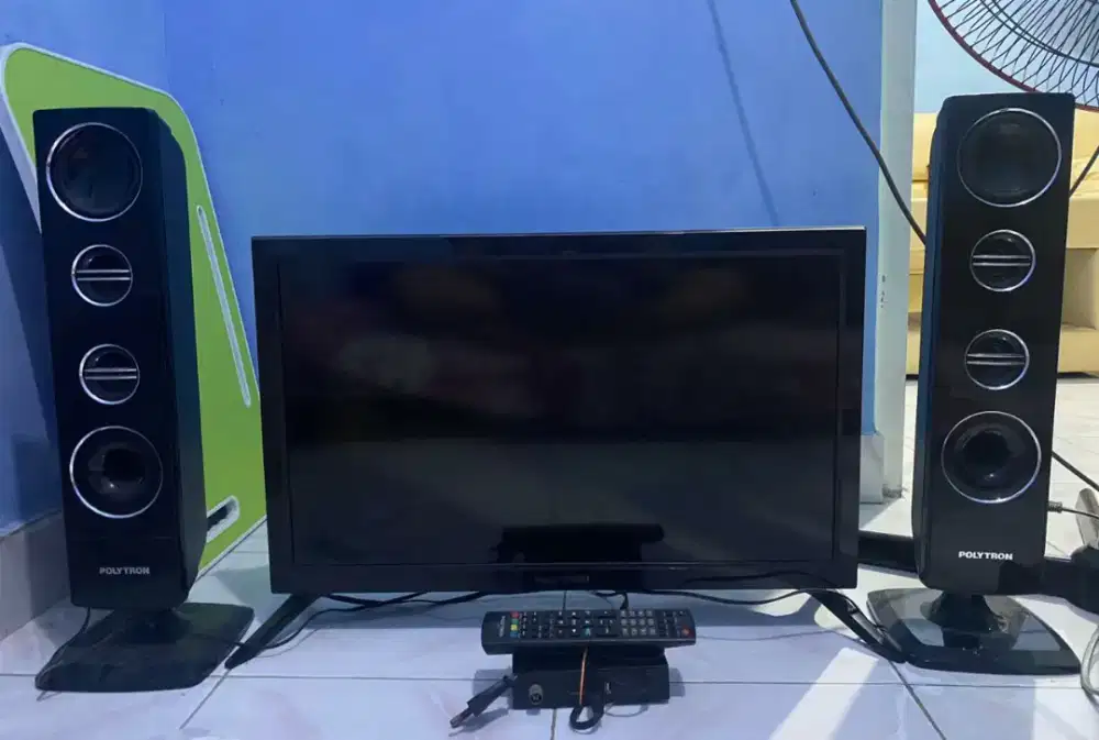 Jual tv polytron 24 inch fullset