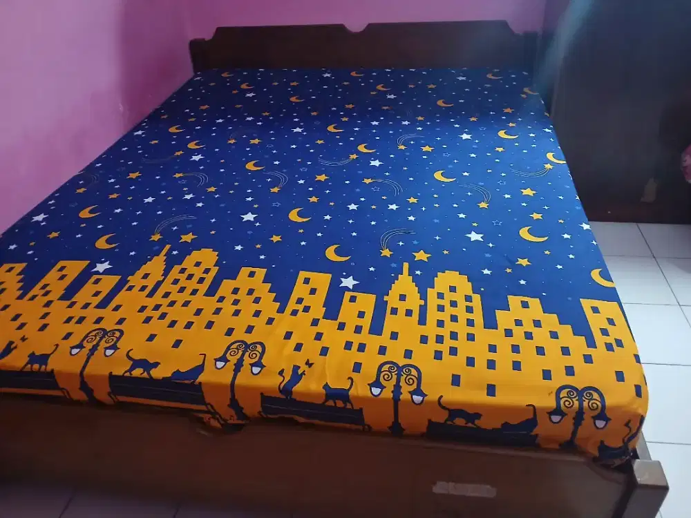 Dipan Kayu Jati & Spring bed