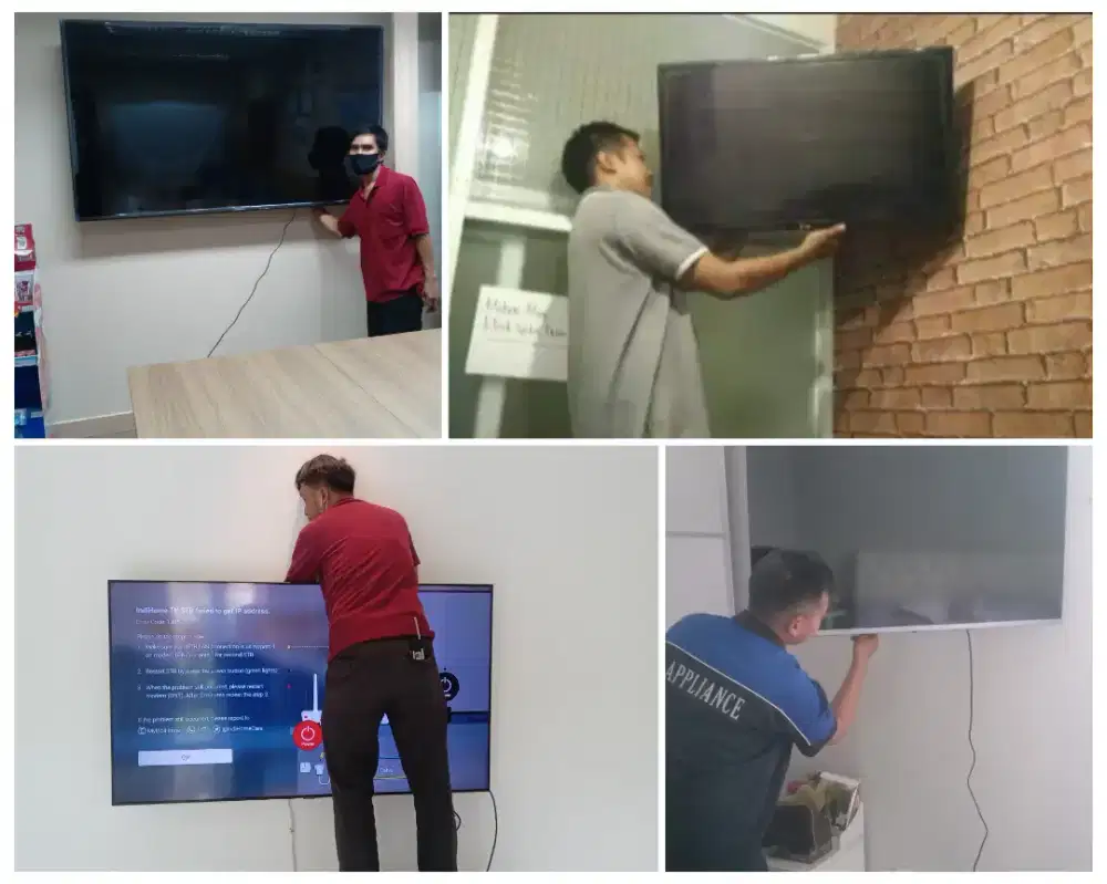 Pasangkan bracket dan Braket +pasang terimarapih breket bracket led tv