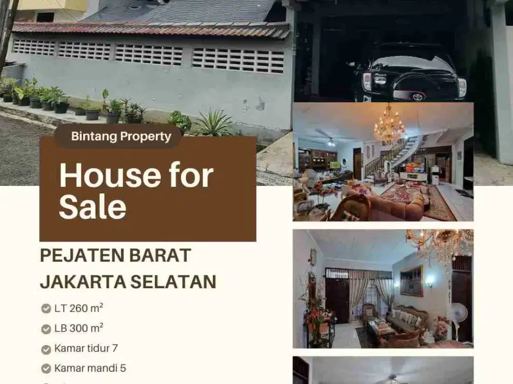 Turun Harga Rumah mewah di Pejaten Barat, Jakarta Selatan