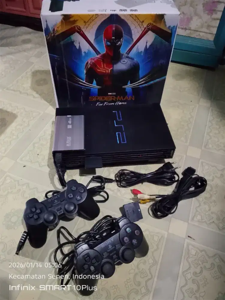 Ps2 Fat HDD 160GB 60 games tinggal pakai