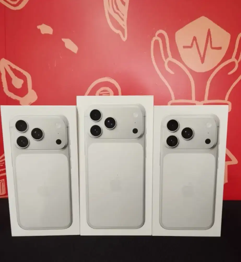 New Iphone 17 Pro 256 silver, barang masih segel & garansi resmi Ibox.