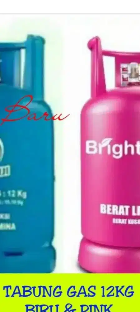 Jual tabung gas 12kg warna biru n pink