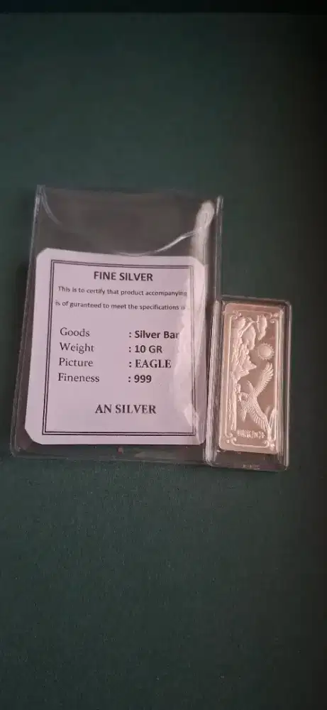 Perak atau Silver 10 gram