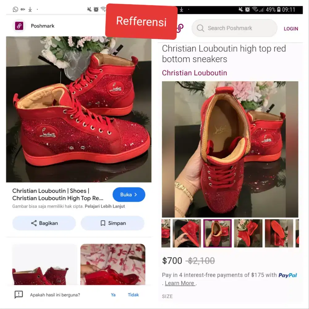 christian louboutin high sneaker