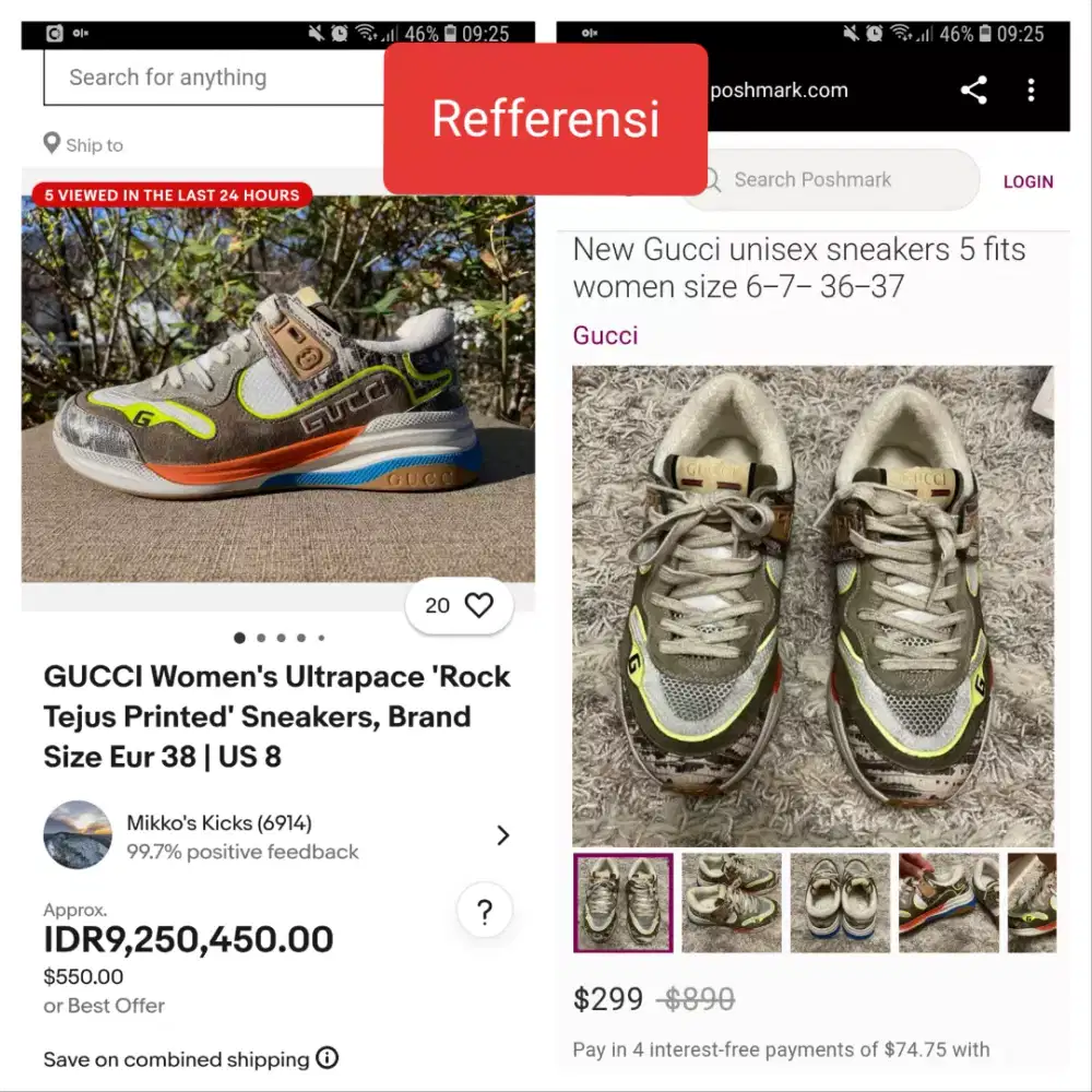 gucci jogging sneaker