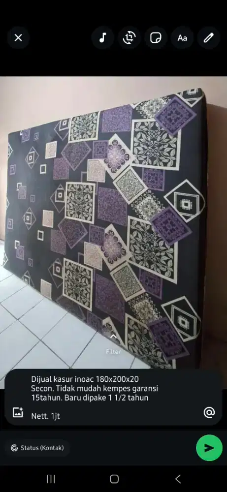 Kasur inoac 180 x 20 x 20