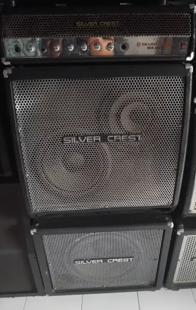 Ampli bass head kabined silver crest SCB100H