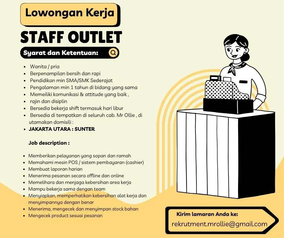 Lowongan Kerja - Staff Outlet