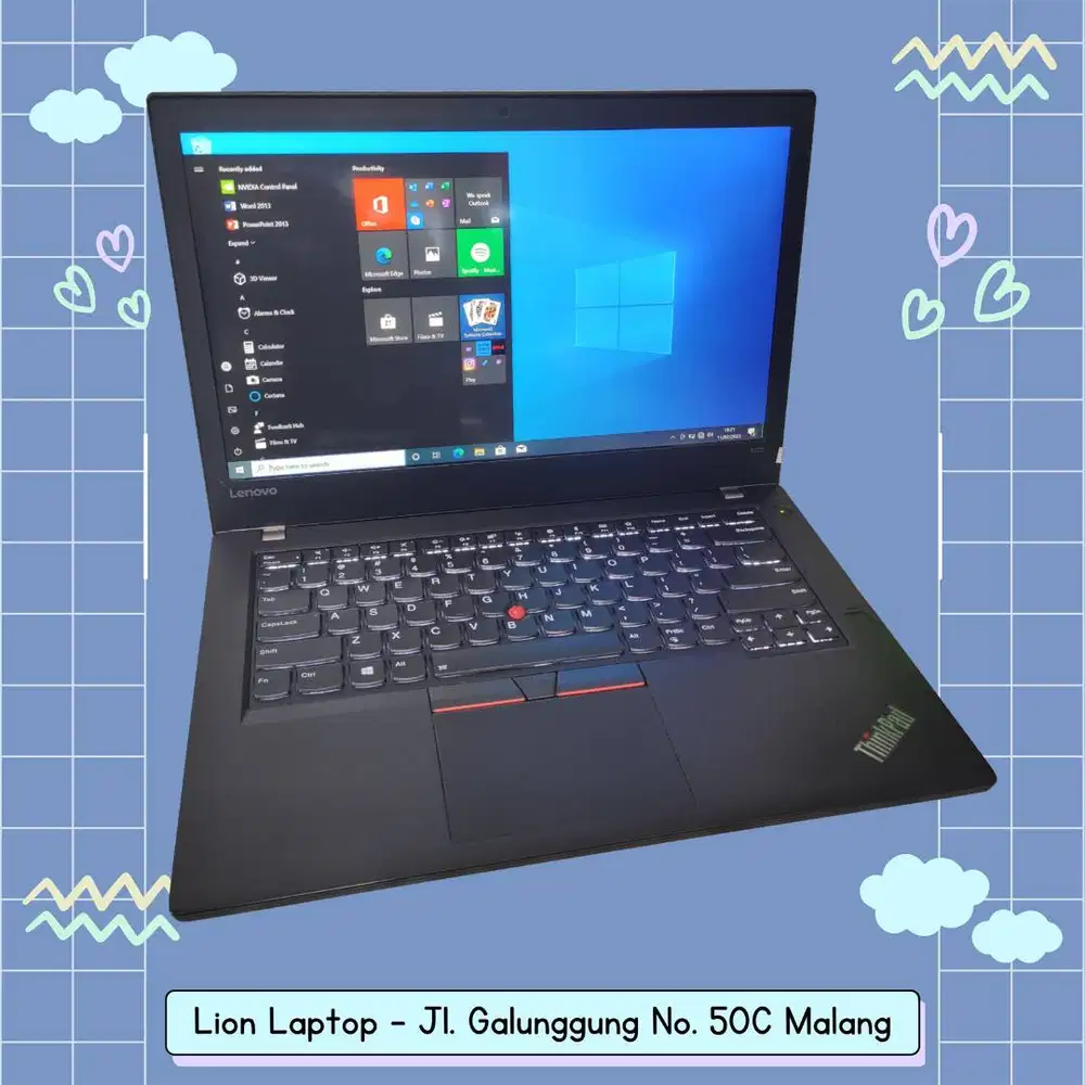 RAM 8GB SSD 256GB i5 Touchscreen Lenovo Thinkpad T470 [14|01]