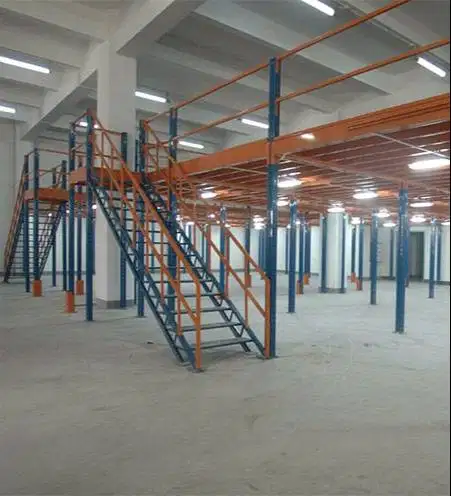 MEZZANINNE FLOOR STEEL PLATFORM POWDER COATED FINISHED