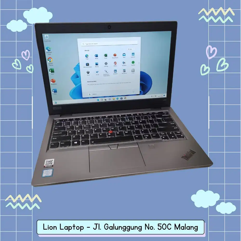 Core i5 Gen 8 RAM 8GB SSD 256GB Lenovo Thinkpad L390 [14|01]