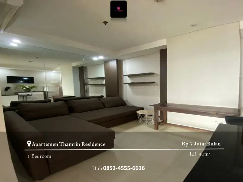Disewakan Apartement Thamrin Residence High Floor 1BR FF