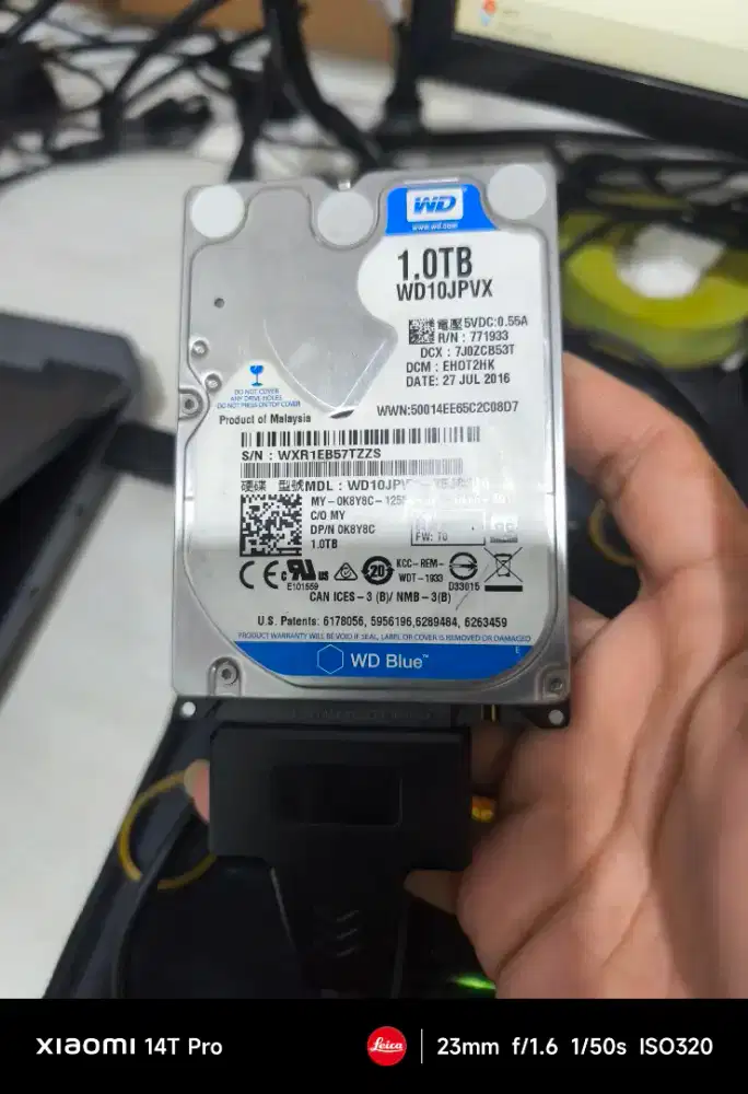 Hardis penyinpanan 1TB WD