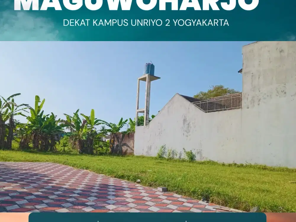 Tanah Maguwoharjo 3 menit dari  UNRIYO kampus 2