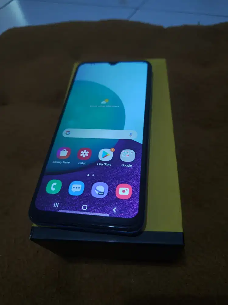 Samsung a02 32gb blue hape casan
