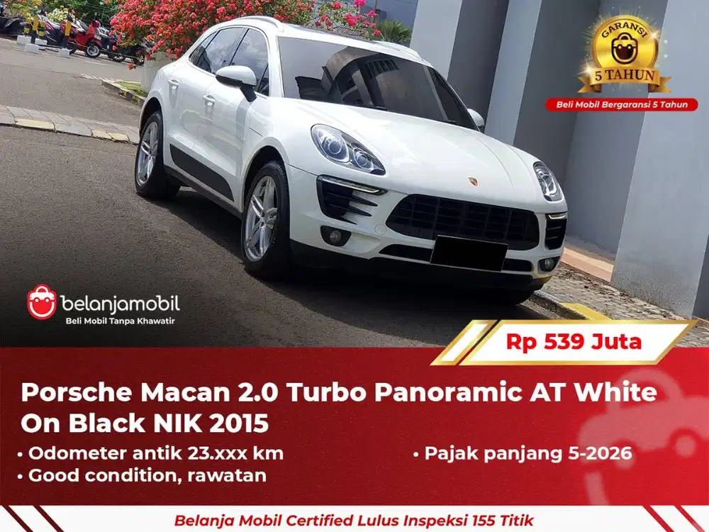 [ GARANSI 5TH ] Porsche Macan 2.0 Turbo Panoramic AT 2015/2016