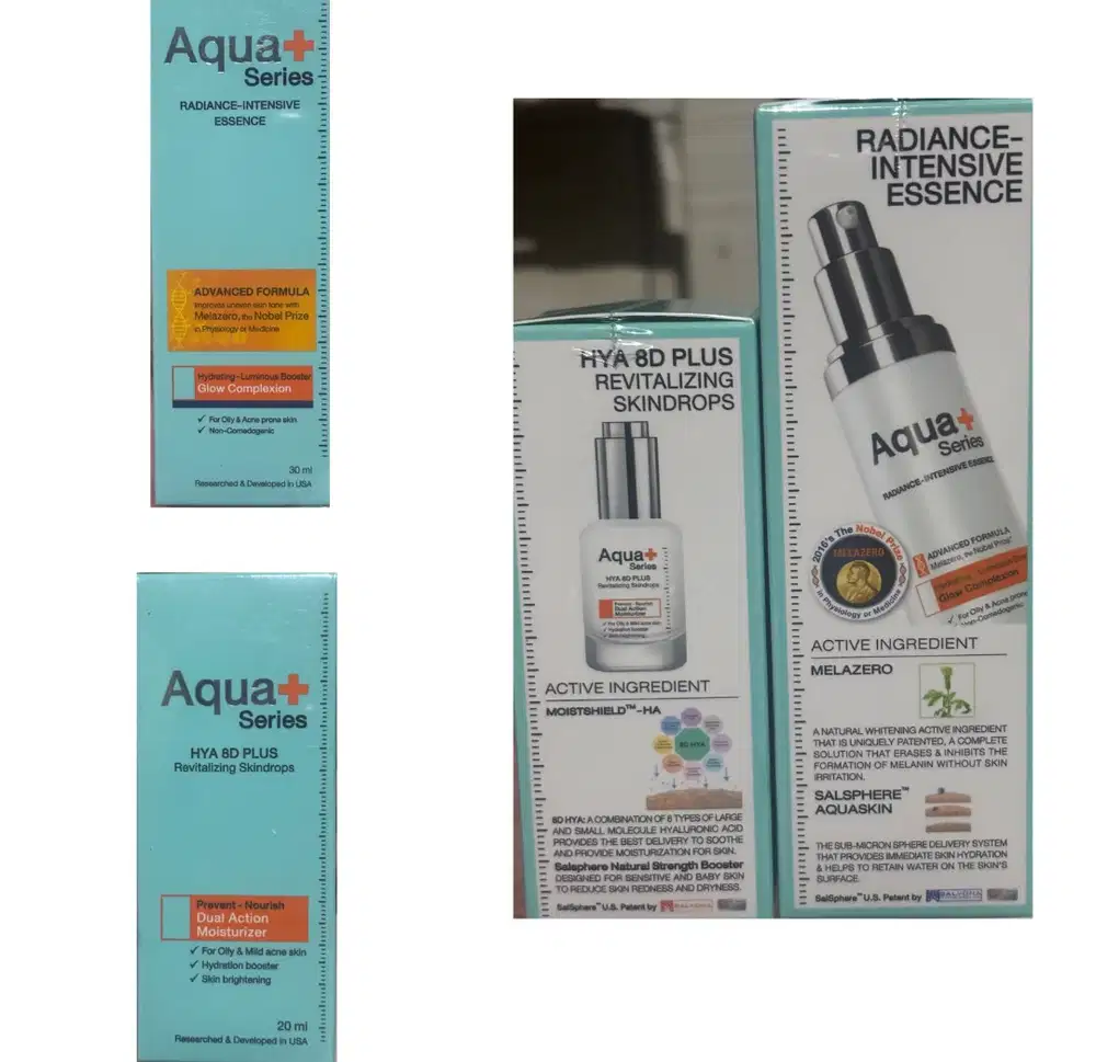 Aqua plus series Radiant intensive essence ml dan Hya 8D plus