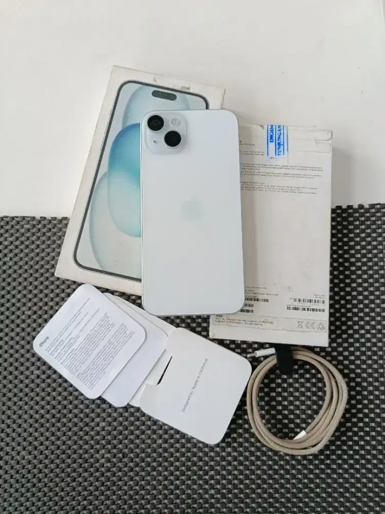 Iphone 15 Plus 128gb Blue IBOX Mulus Normal Malang Batu