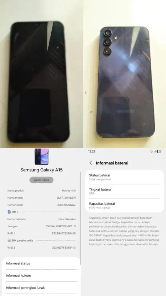 Jual hp samsung galaxy a15