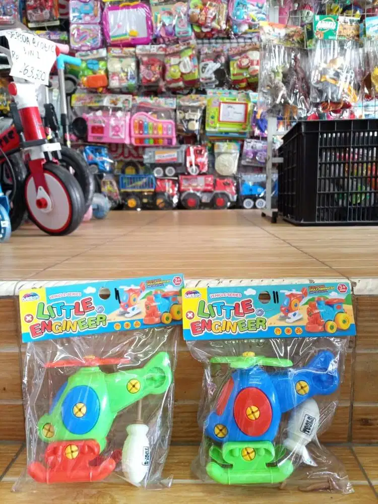 mainan anak helikopter obeng