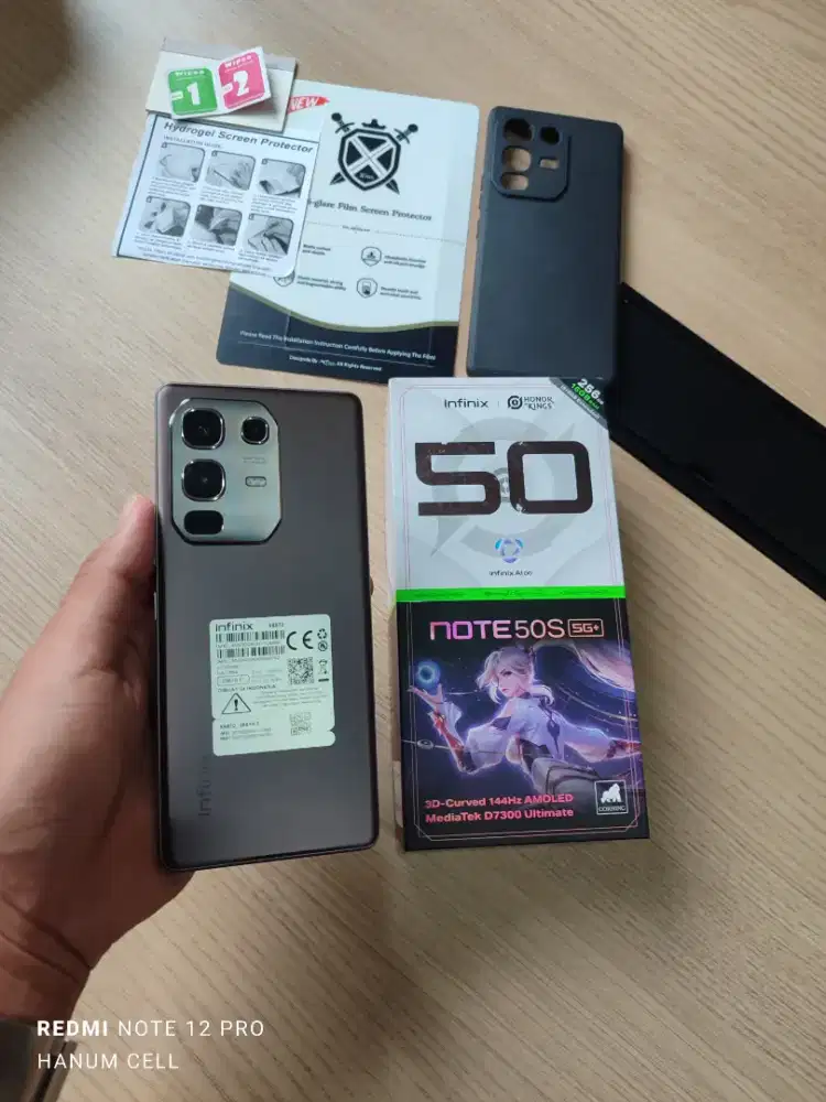Infinix Note 50s 5G+ 8/256 fullset ORI mulus like new