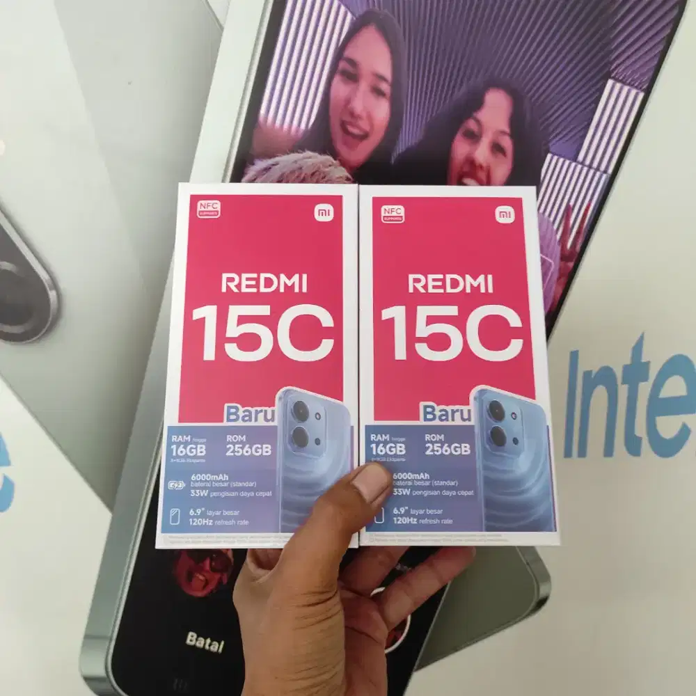 FAST RESPON WA Xiaomi Redmi 15C NFC 8+8/256 Garansi resmi 15bln