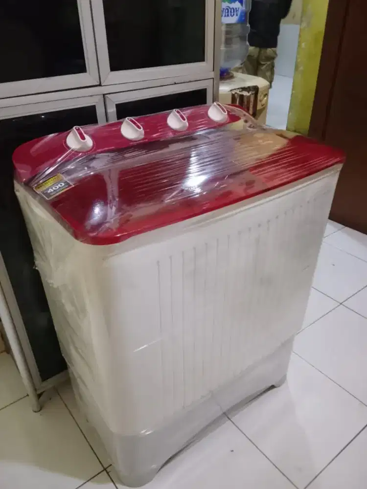 Mesin cuci merk Politron 9kg mulpis normal siap pakai