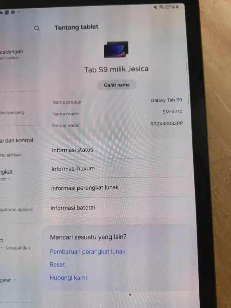 Jual cepat Samsung tab s9 SM-X710