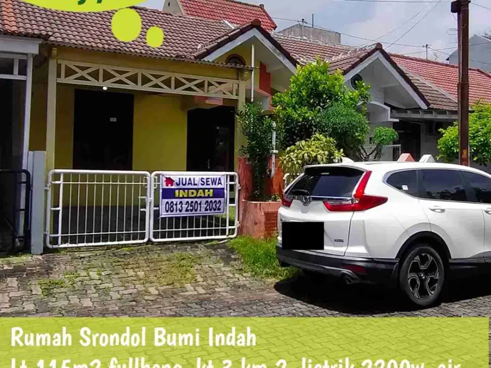 Disewakan rumah 4 kamar tidur di srondol bumi indah