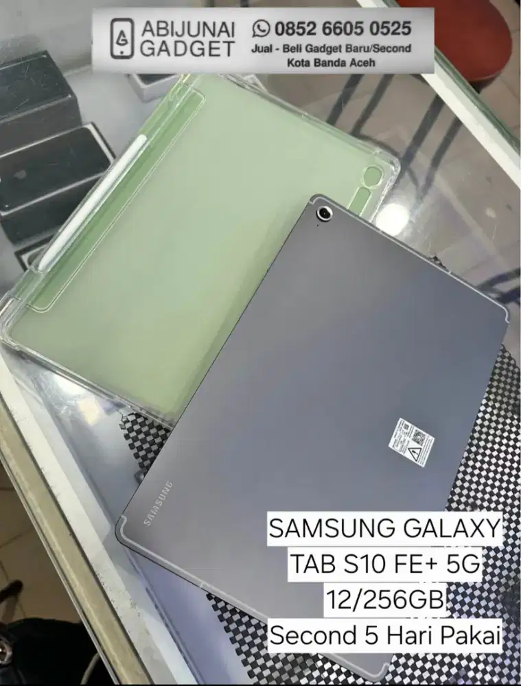 SAMSUNG TAB S10 FE+ 5G 12/256GB Second 5 Hari Pakai