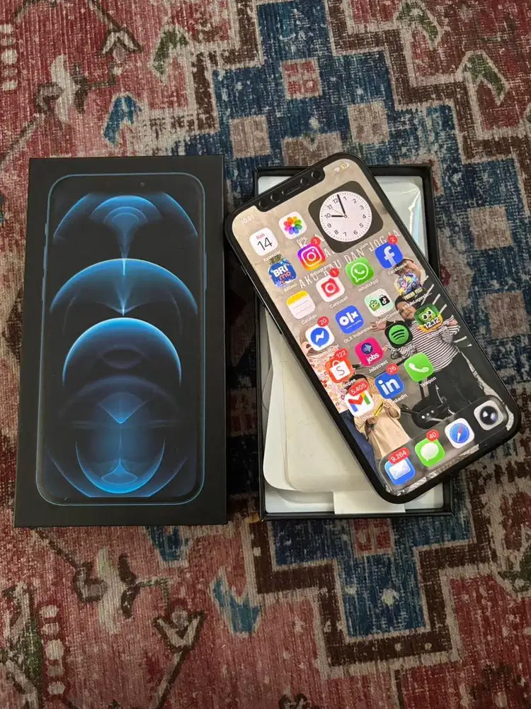 Iphone 12 Pro 128GB Lengkap Beacukai