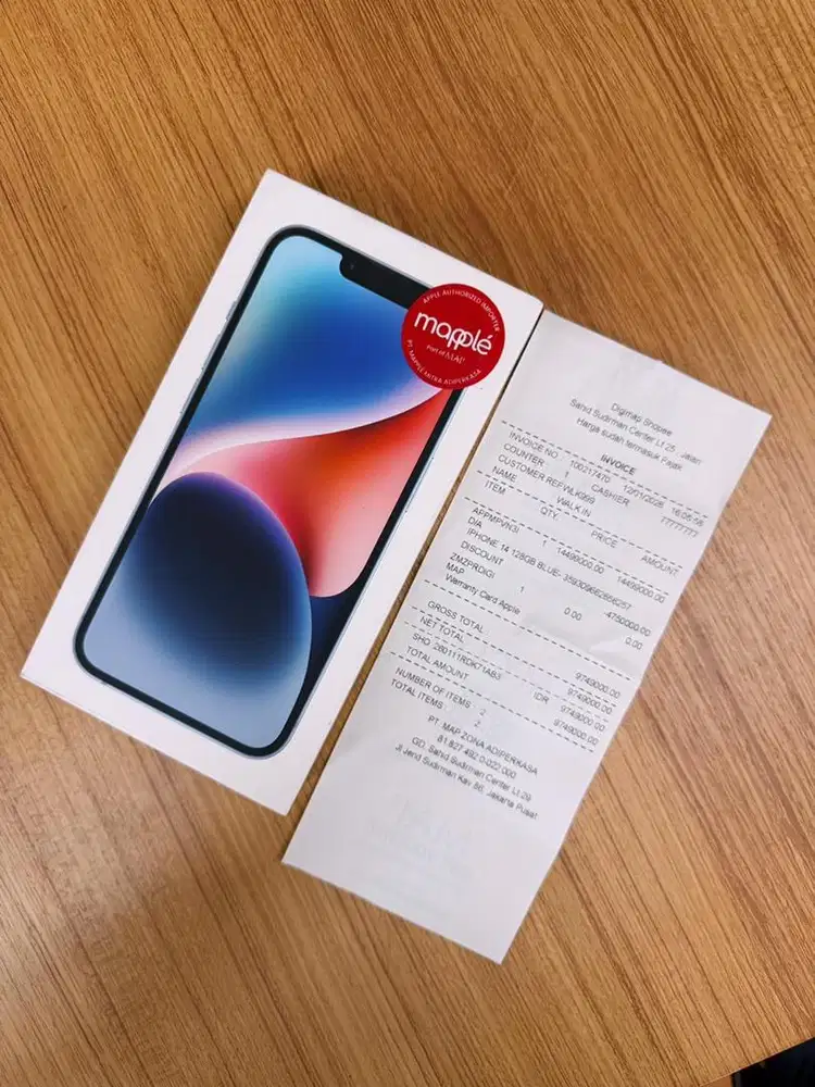 DI JUAL IPHONE 14 128 BLUE DIGIMAP (SEGEL)