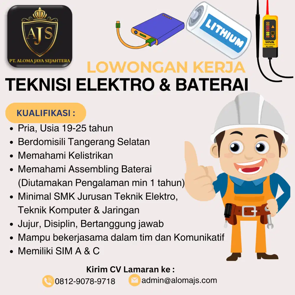 TEKNISI ELEKTRO & BATERAI