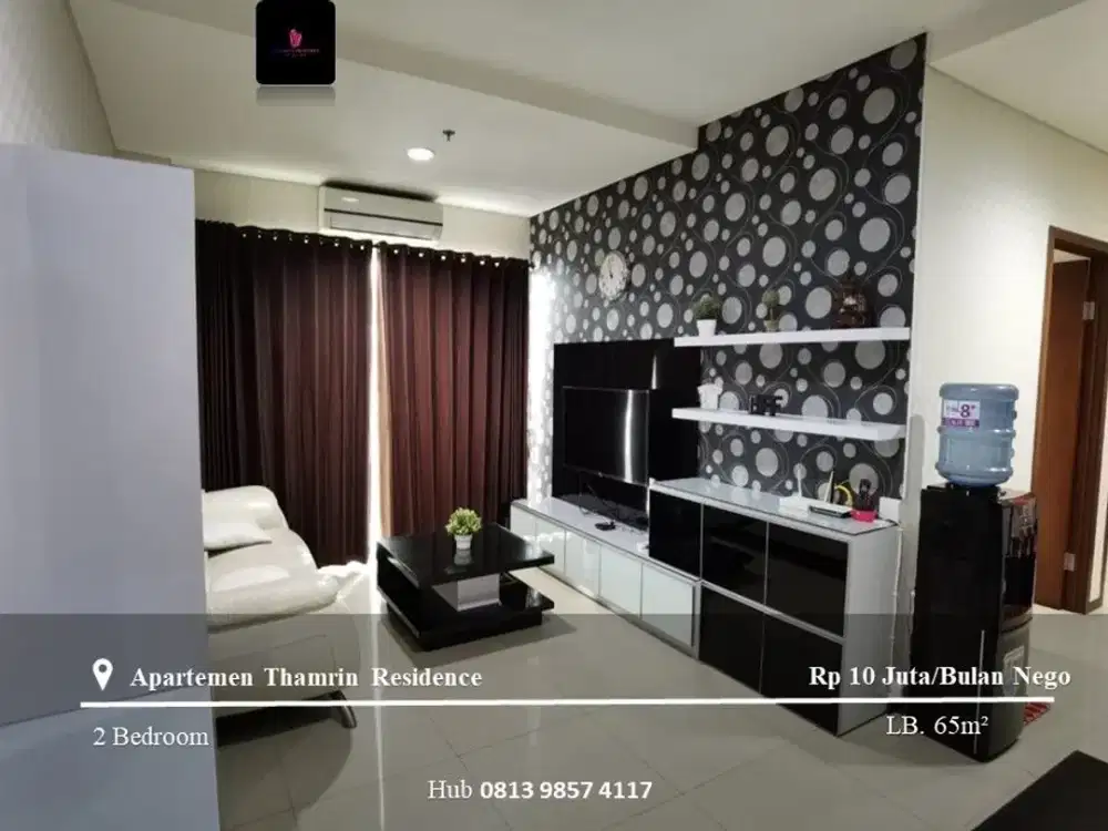 Disewakan Apartement Thamrin Residence High Floor 2BR Furnished