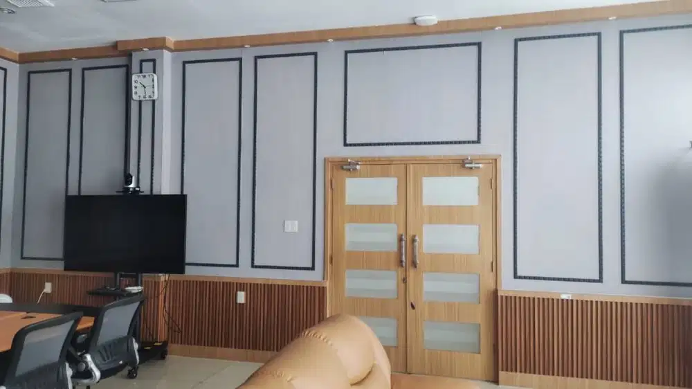 moulding dinding pvc gypsum dan kayu, furniture tempahan