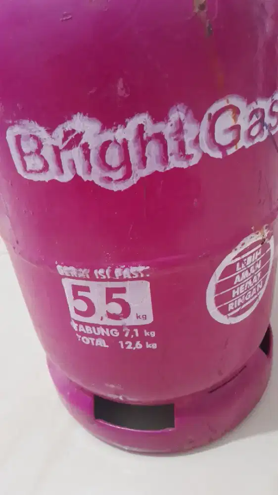 Bright Gas 5,5 kg tabung 7,1 kg Total 12,6kg