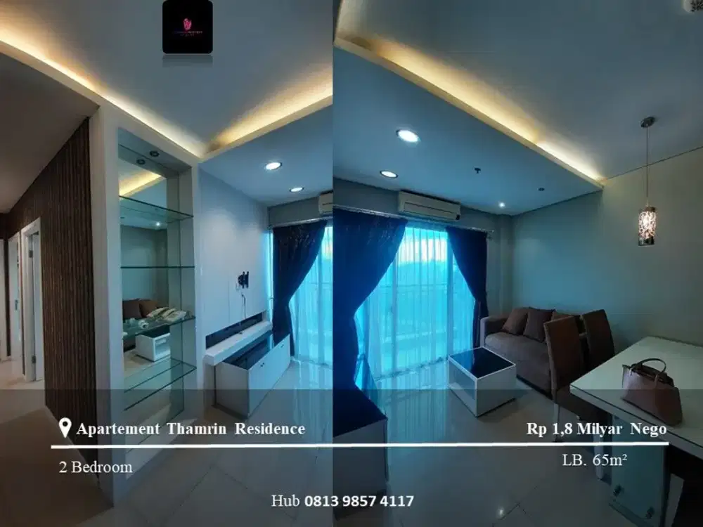 Dijual Apartement Thamrin Residence Mid Floor 2BR Furnished