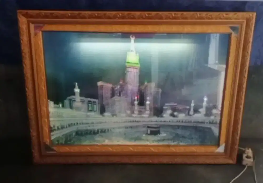 PIGURA KA'BAH PLUS MP3 BLUETOTH DAN LAMPU LED RGB