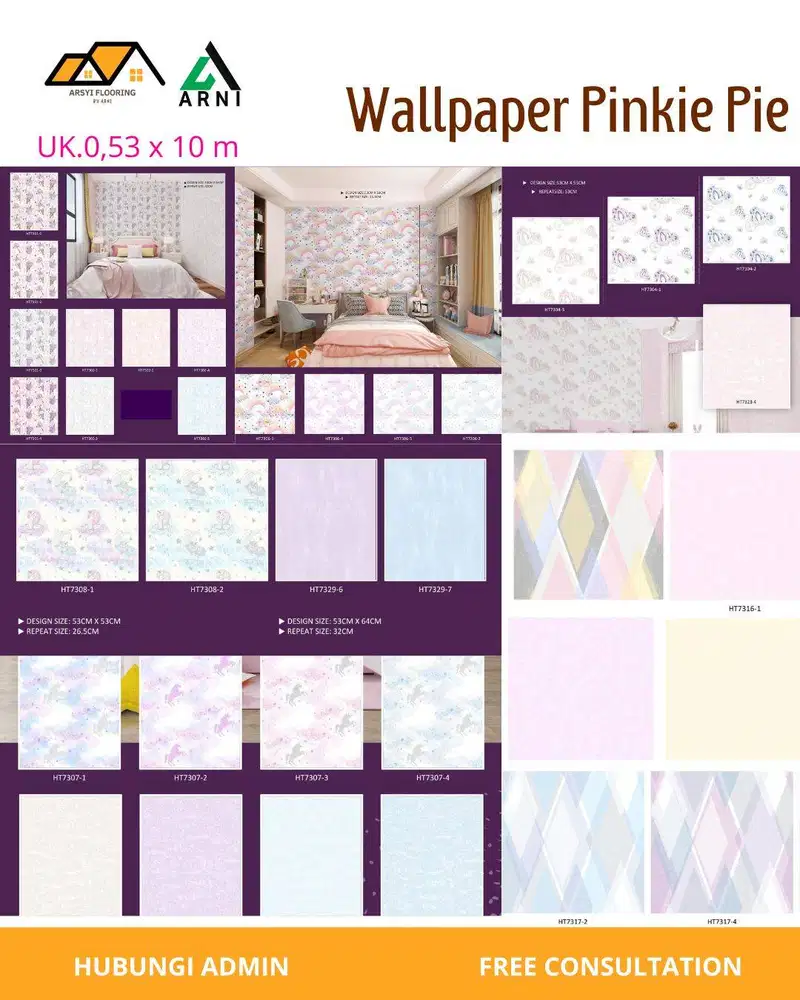 Wallpaper Dinding Warna Warni | Wallpaper motif Lucu