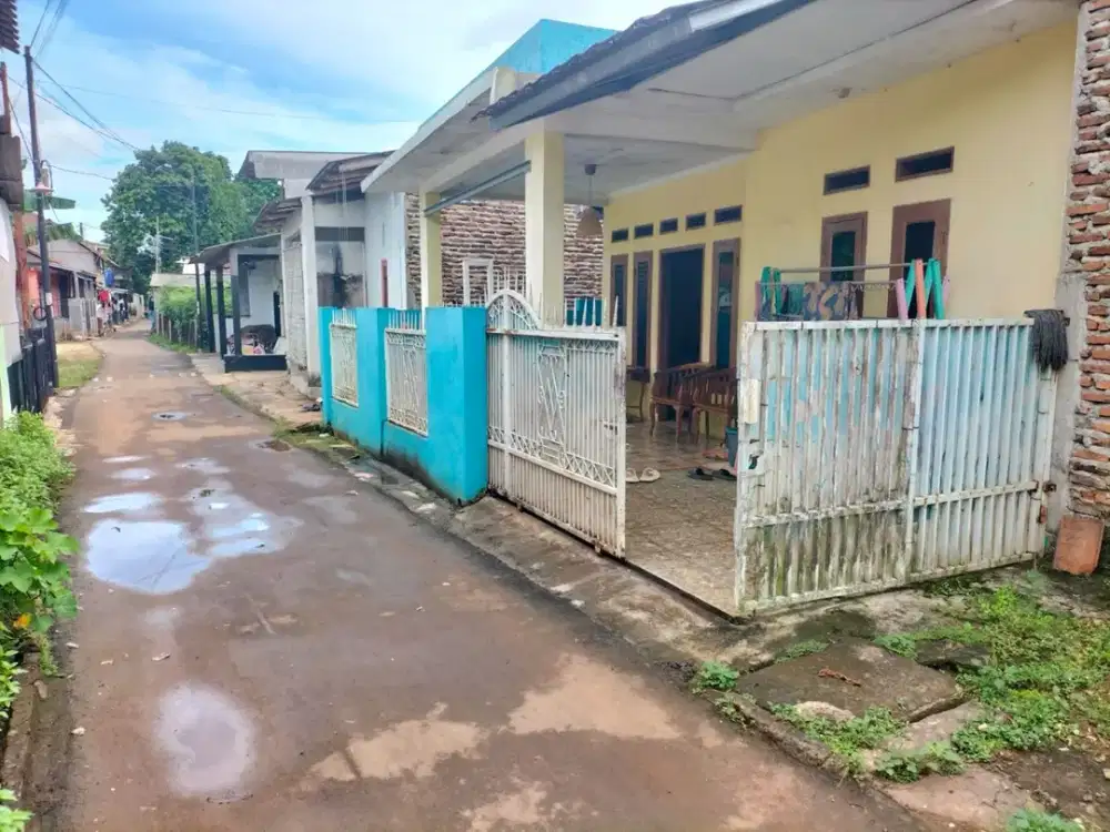 rumah kampung pinggir jalan aspal surat SHM kota serang