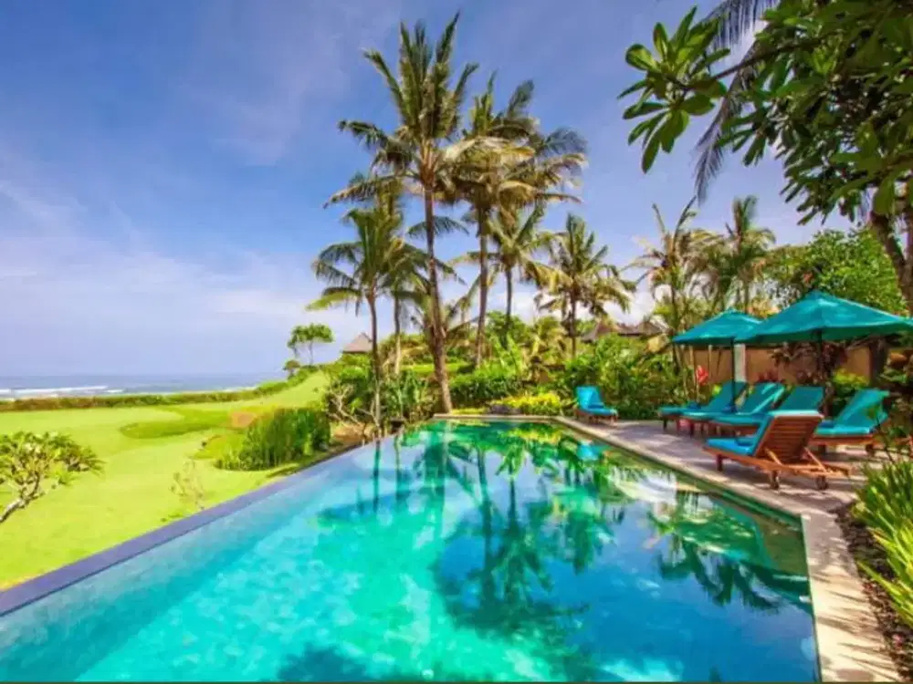 For Sale Jual Freehold Luxury Beach Front Villas 4 Beds Fully Furnished At Jln. Pantai Cemagi Badung Canggu Bali.