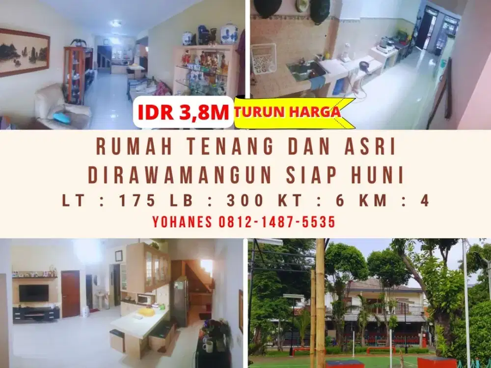 Rumah Tenang Siap Huni Di Rawamangun 2 Lantai Asri