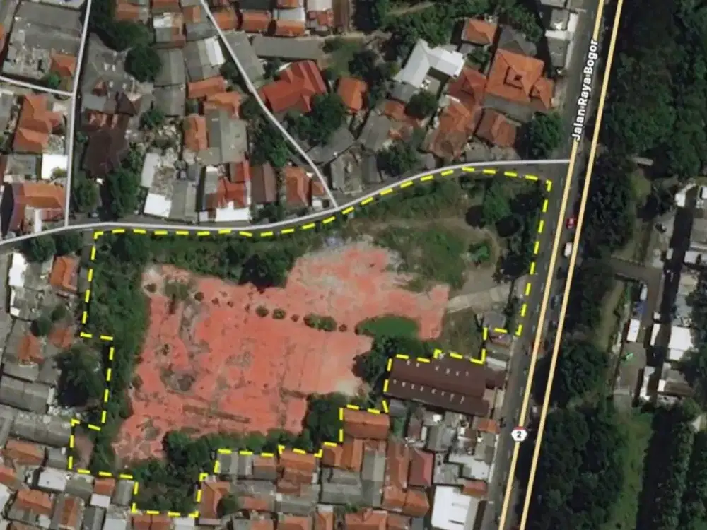 Dijual Cepat Tanah Luas 11.881 m2 HGB Jalan Raya Bogor Cibinong