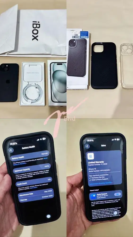 Dijual Iphone 15 Black 128 GB